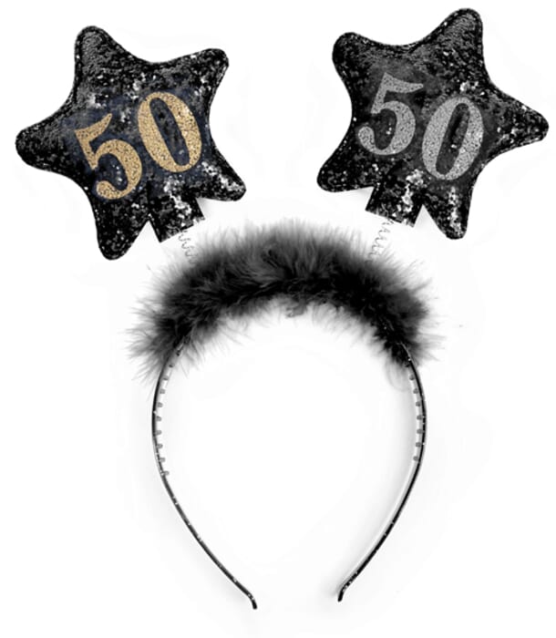 Hairband with stars and year