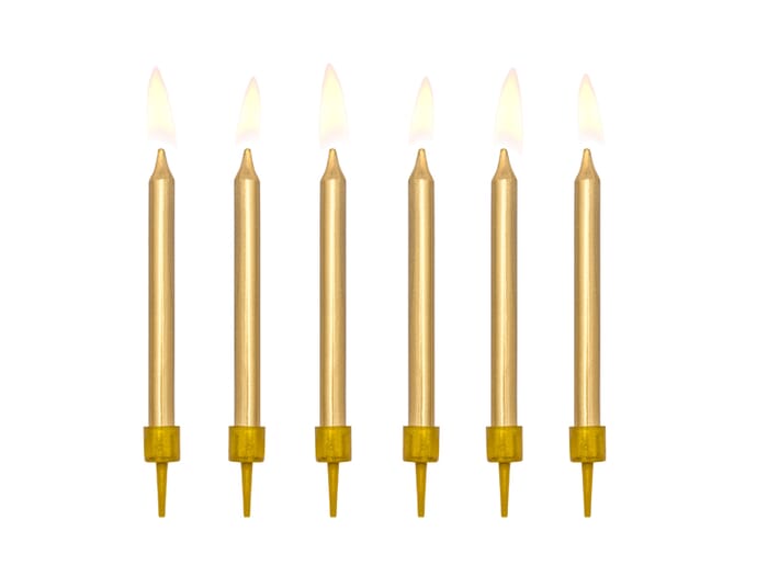 Geburtstags-Kerzen, einfarbig, 6cm oder 12cm