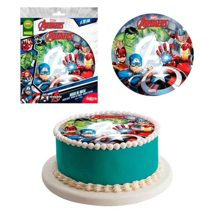Essbare Tortenaufleger Avengers Hulk Captain America Cake Topper Tortendeko
