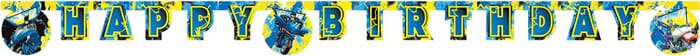 Banner Batman Happy Birthday, 2m lang, Kindergeburtstag Dekoration