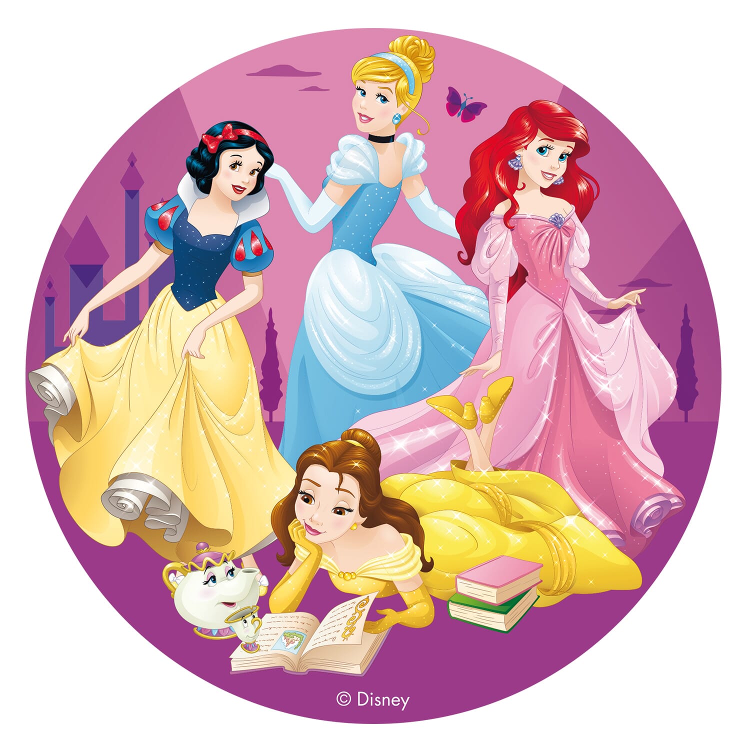Edible Wafer Cupcake Toppers - Disney Princess | Cakers Paradise – Cakers  Paradise