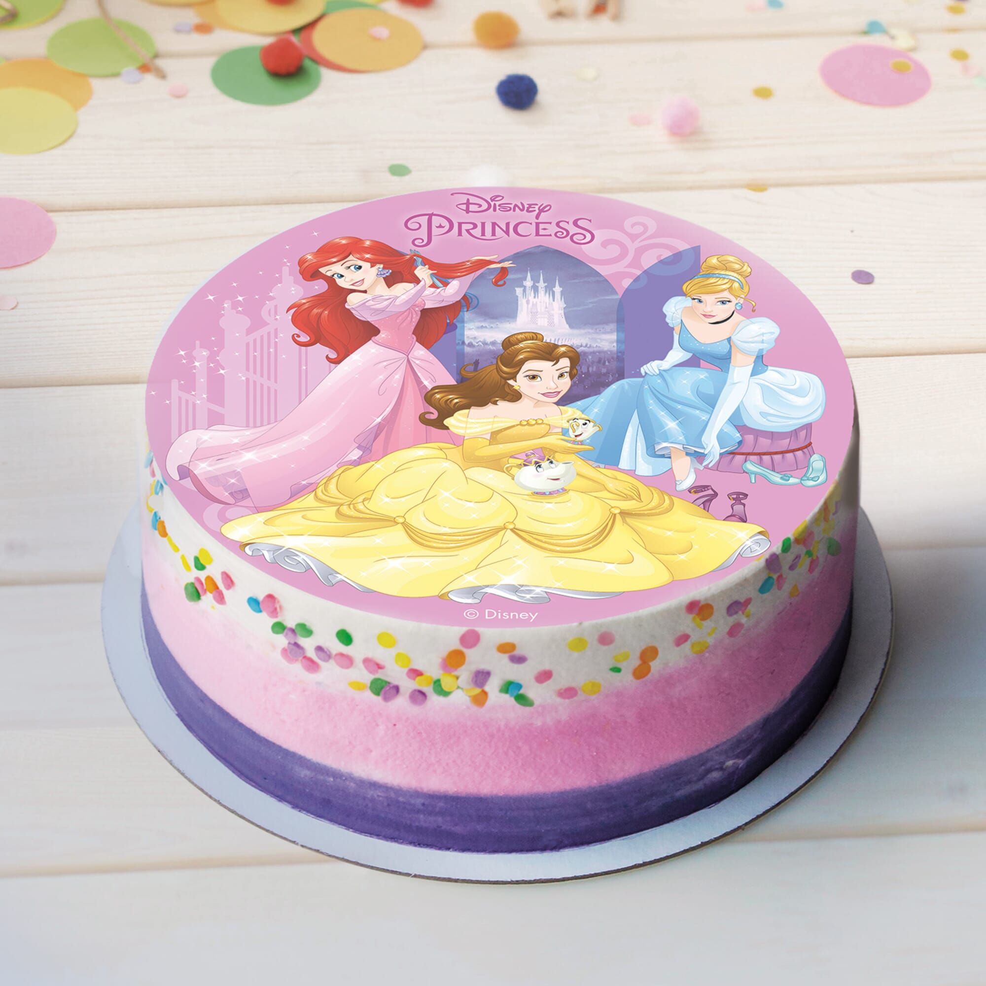 Gâteau d'anniversaire Princesses Disney, gâteau d'anniversaire
