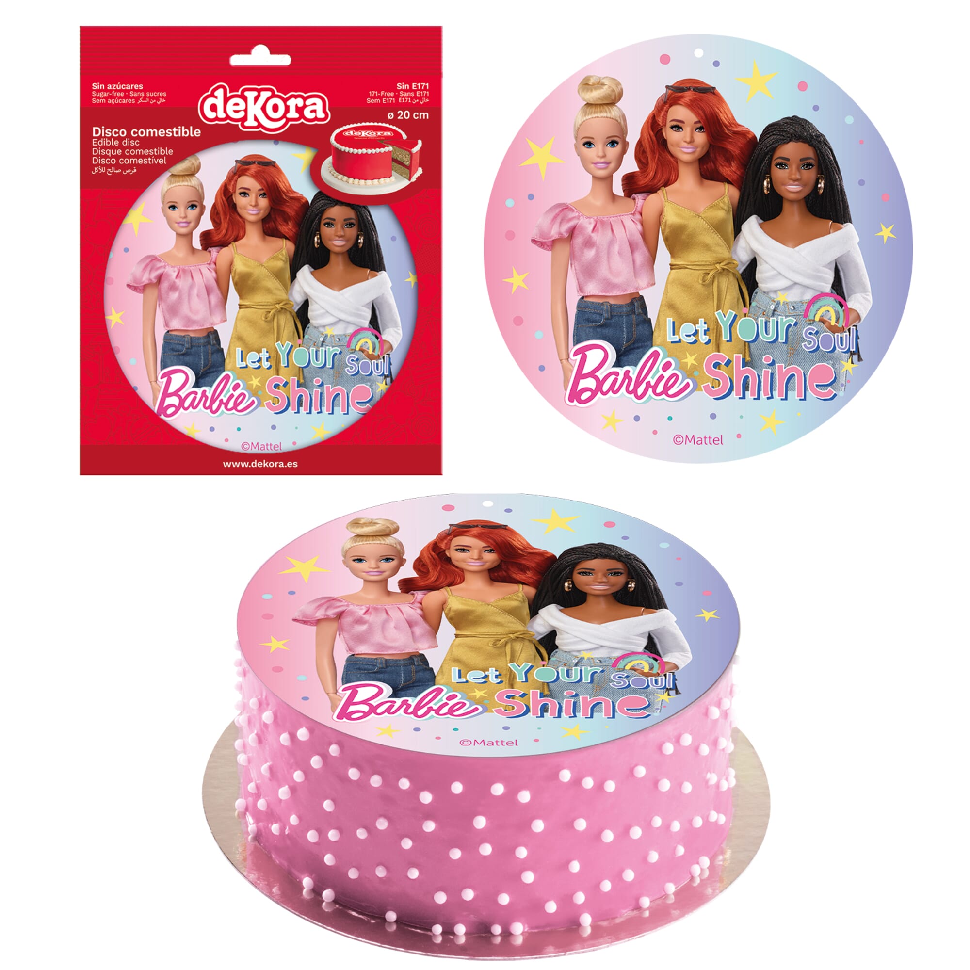 Décoration de gâteau comestible Barbie & Friends Cake Topper Décoration de  gâteau