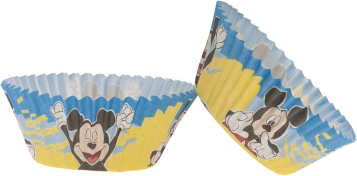 Muffinförmchen Mickey Mouse, 25 Stück, für Muffin und Cupcakes Kindergeburtstag