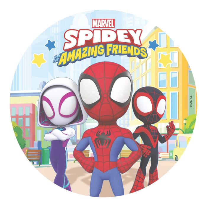 Plaques de gâteaux comestibles Spiderman Cake Topper Décoration de gâteau 16cm ou 20cm