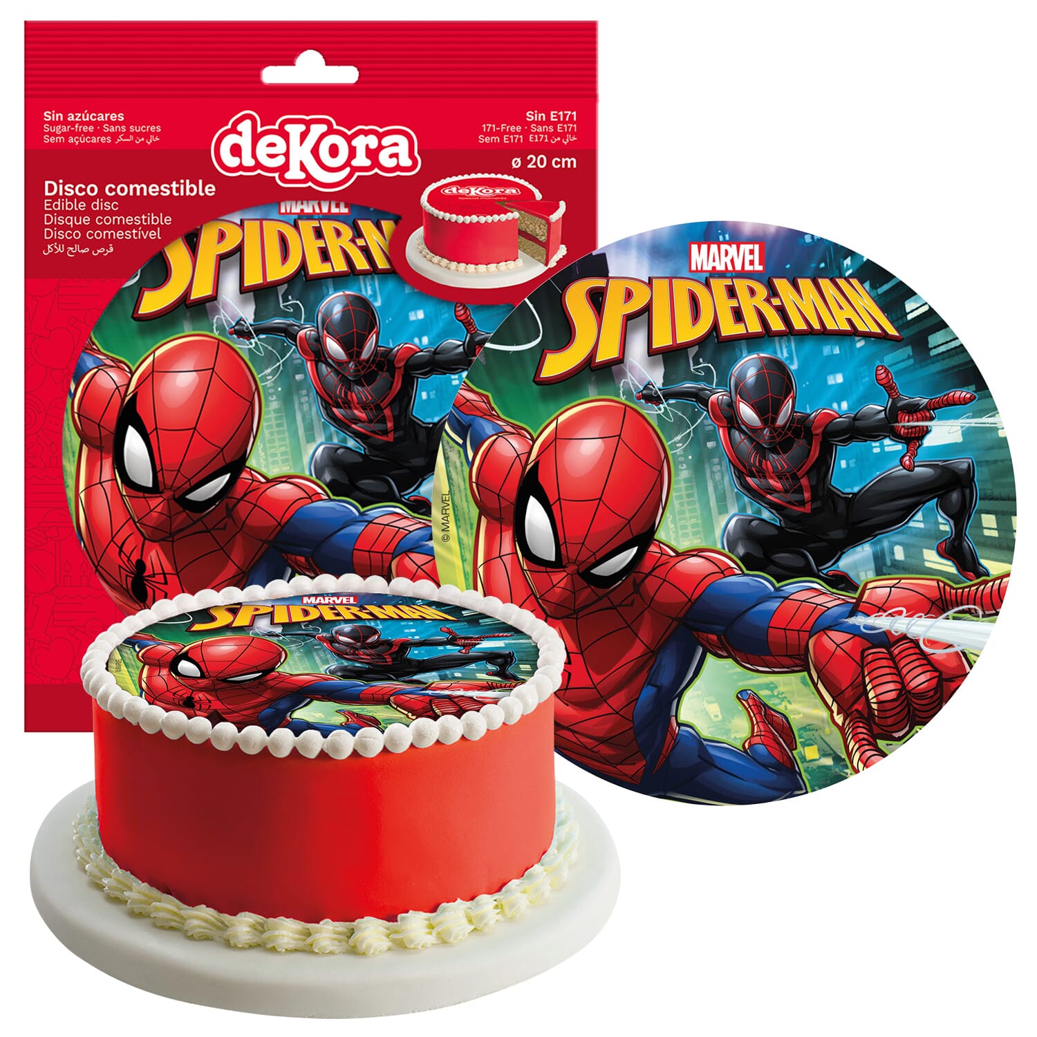 Decor SPIDERMAN - Edible Cake Topper OR Cupcake Topper Nr2