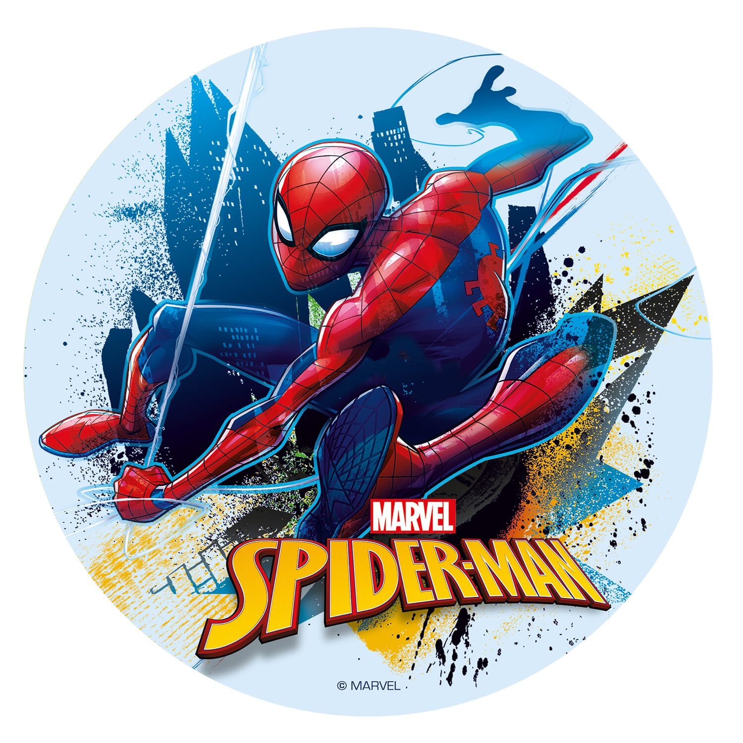 SpiderMan Multiverse SPD Edible Cake Toppers Round – Ediblecakeimage
