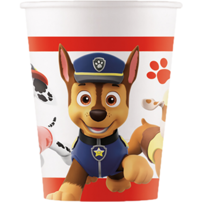 Becher FSC Paw Patrol 200ml, 8 Stück, Kindergeburtstag Tischdeko 