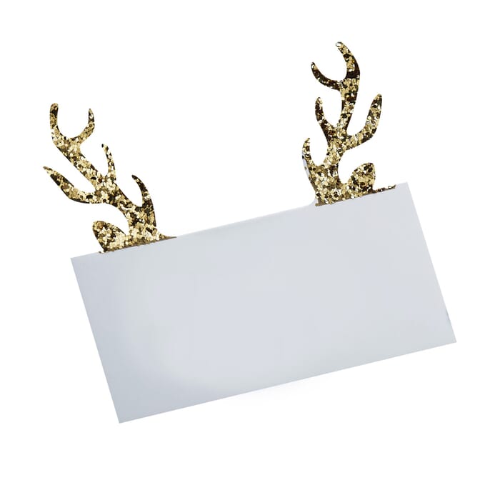 Place cards with golden sticks, 9,5x5,5cm