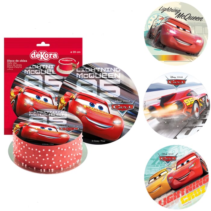 Essbare Tortenaufleger Cars Lightning McQueen & Friends Cake Topper Tortendeko