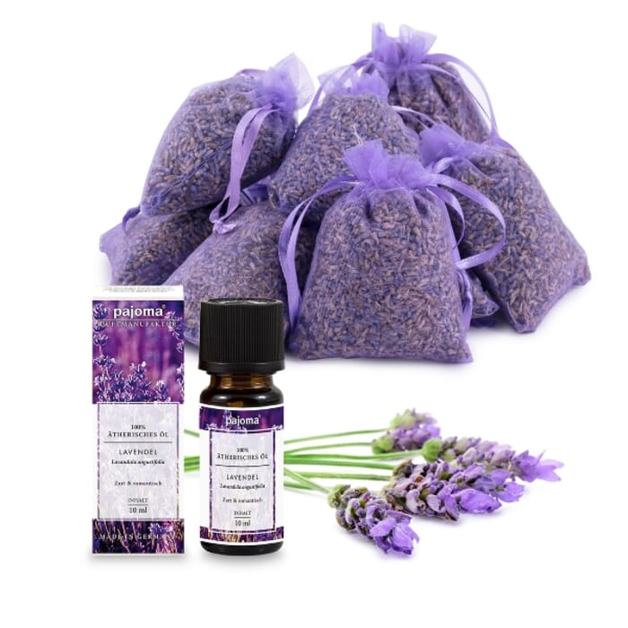 [Paket] Set Lavendel Parfümöl 10ml + 10er Pack Duftsäckchen Lavendel