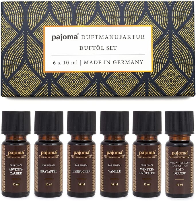 pajoma Duftöle 6er Set Duftölset Weihnachten, 6x 10 ml Christmas