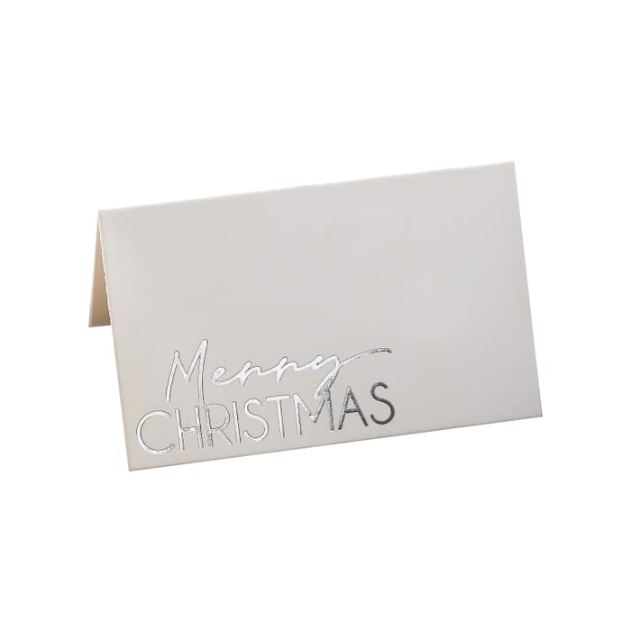 Tischkarten "Merry Christmas" zur Weihnachtsfeier, 8x6,5cm