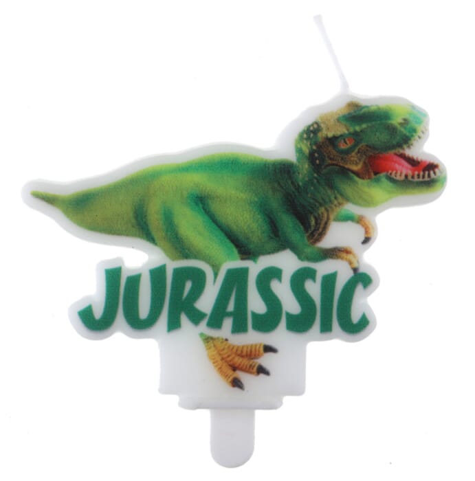 Kerze Dinosaurier Jurassic 7.5 x 6cm, Mottoparty, Kindergeburtstag