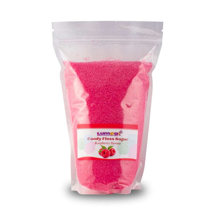 Premium Zuckerwatte Zucker mit Geschmack, 1kg, wiederverschließbar, Vanille Schokolade Bubble Gum Erdbeere etc