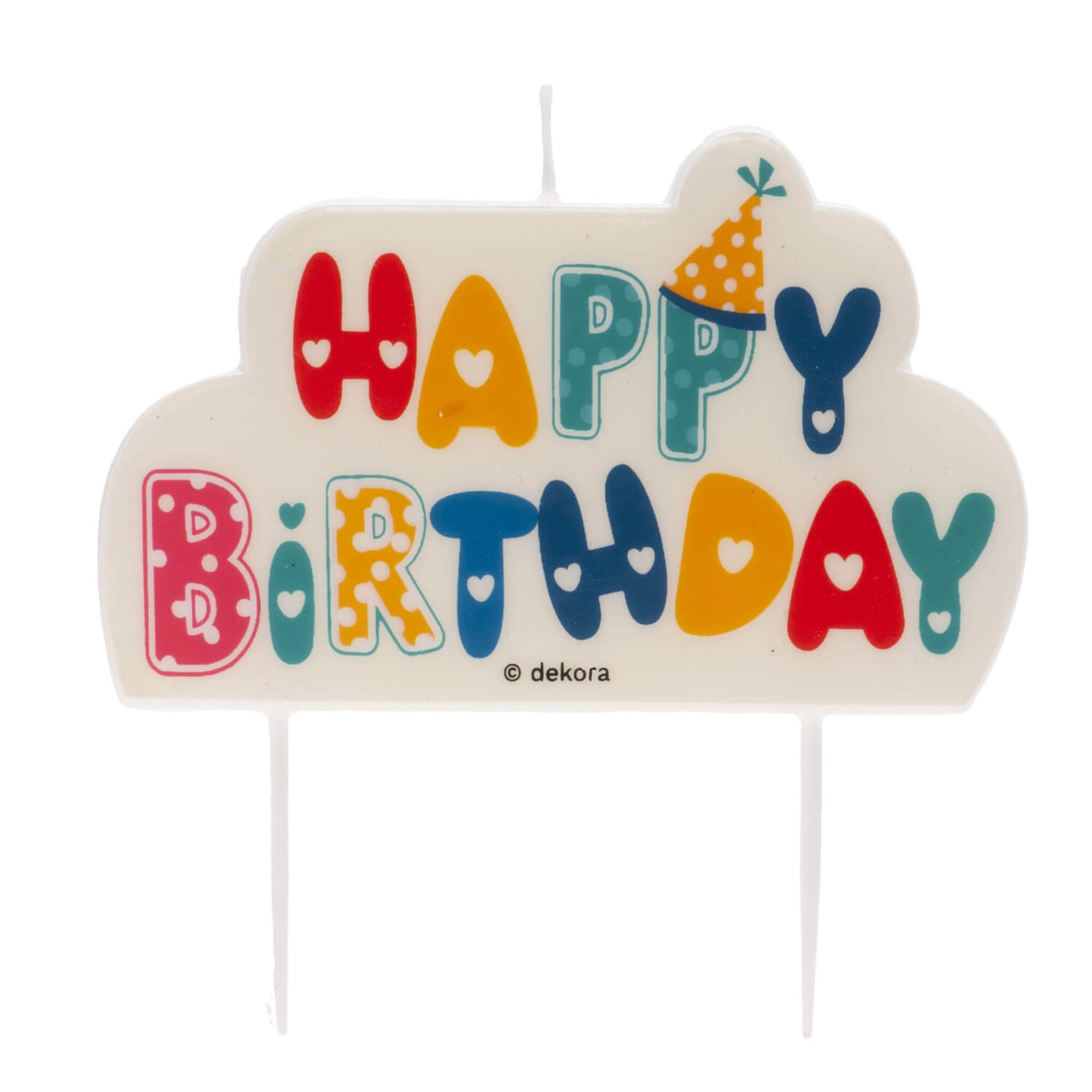 Décoration pour gâteau Happy Birthday en Or