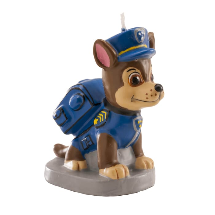 Bougie d'anniversaire Paw Patrol chien policier comme décoration de gâteau, 7cm