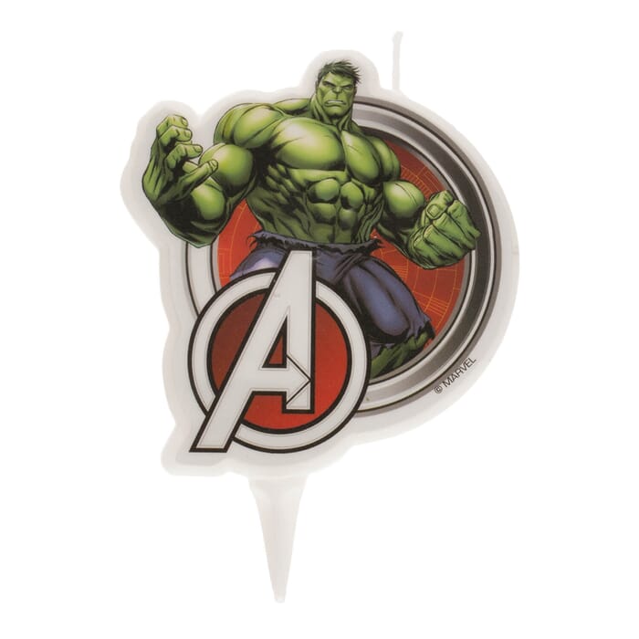 Bougie d'anniversaire avec motif Hulk, Avengers, 7.5cm, Décorations pour gâteaux d'anniversaire pour enfants