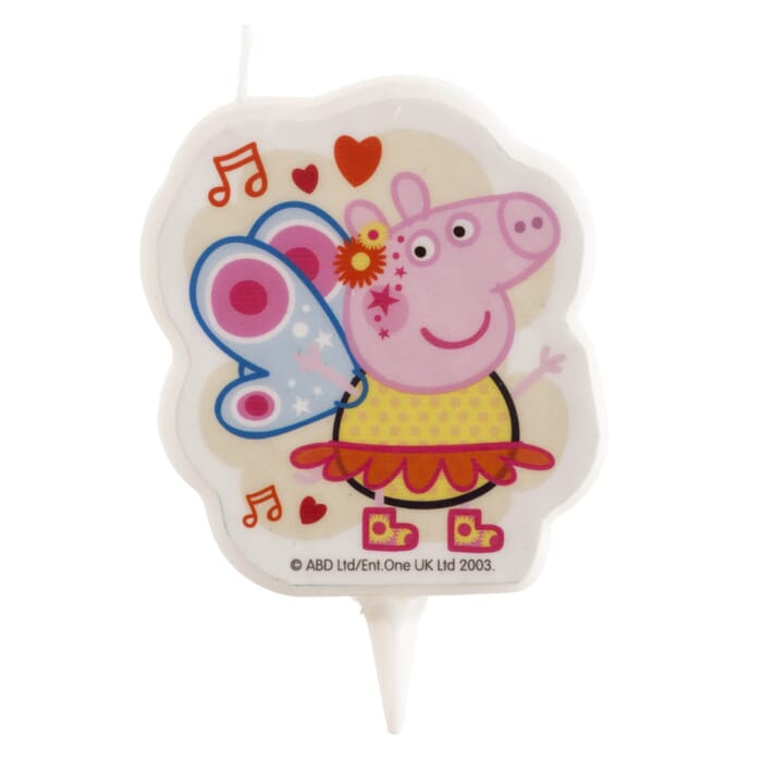 Bougie d'anniversaire avec motif Peppa Pig, 7.5cm, décoration de gâteau d'anniversaire pour enfants