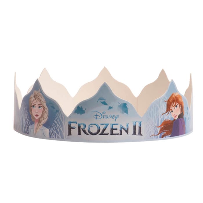 Krone aus stabiler Pappe mit Frozen Motiv zum Geburtstag